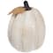 6.25" White Pumpkin Autumn Harvest Thanksgiving Tabletop Decoration